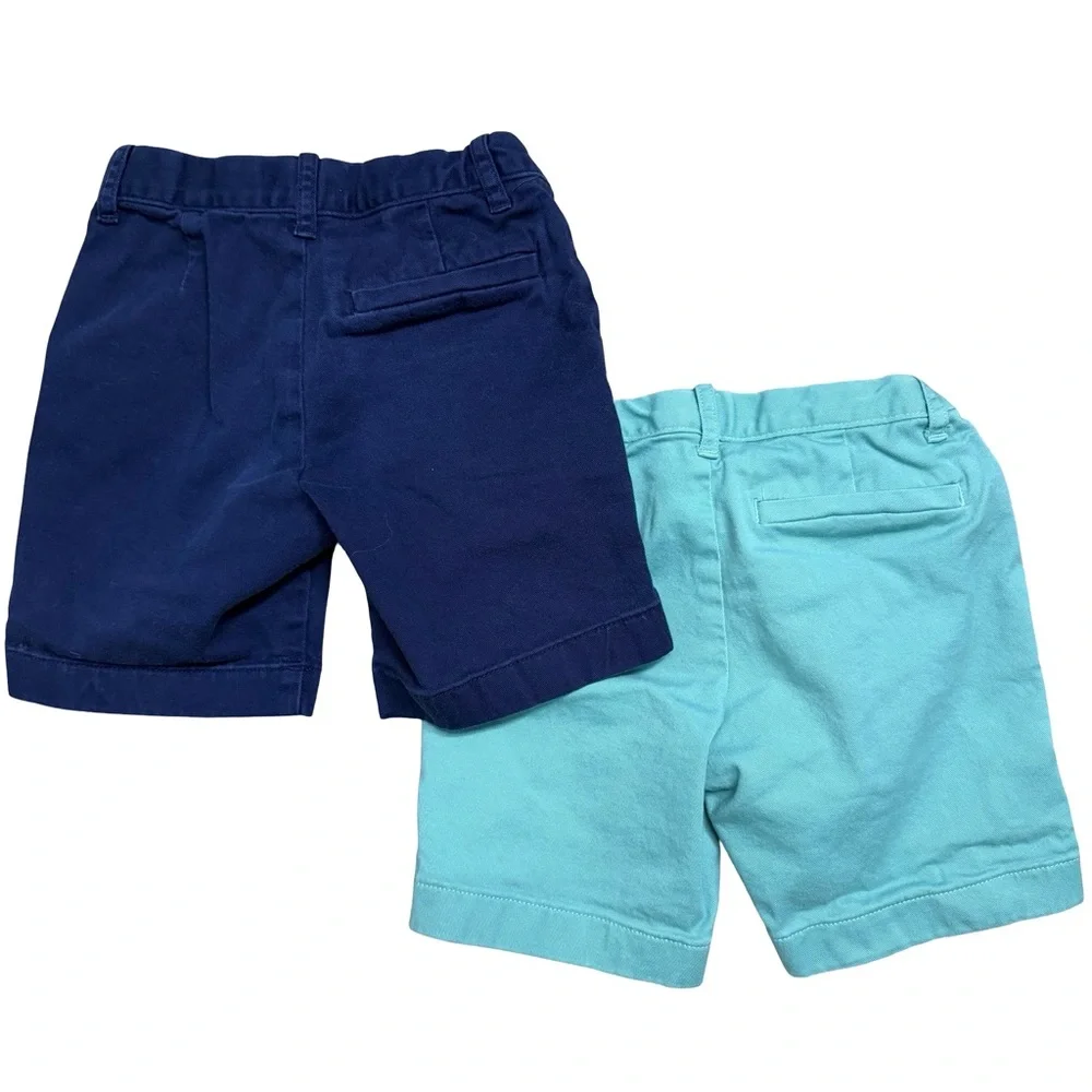 Crewcuts Navy and Teal Kids Shorts‎ (2 pairs) size 4